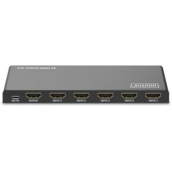 HDMI-omkopplare - DIGITUS - DS-55332 - 5x1 - UHD 4K/60 Hz - HDCP 2.2 - HDMI 2.0