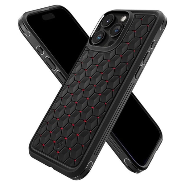 Coque för iPhone 15 Pro Max - Spigen Cryo Armor - Röd