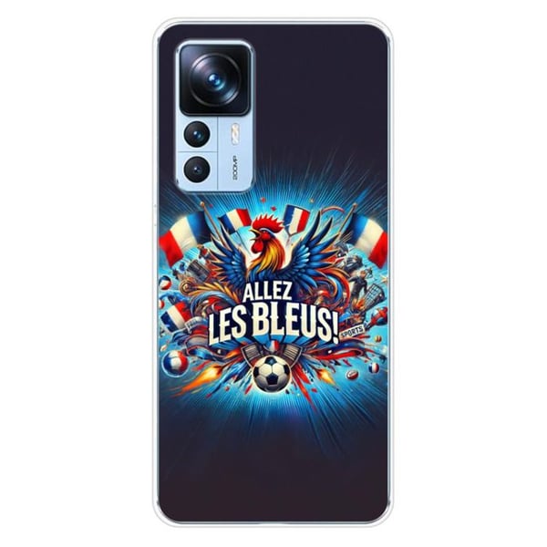 1001Coques - Silikonfodral kompatibelt med Xiaomi Mi 12T Mi 12T Pro - Motiv allez les bleus - Originaldesign tryckt i Frankrike