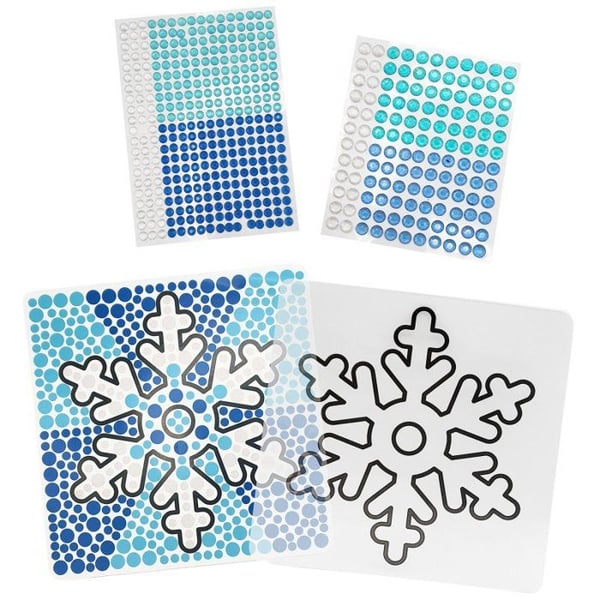MégaCréa DIY - Barnaktivitet Kit Dekoration strass snöflinga 20 cm