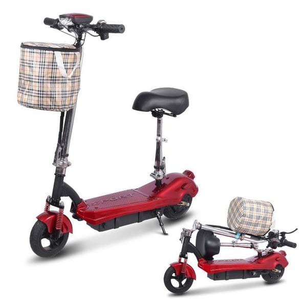 SEEDREAM M5 Elektrisk scooter med 24V 12AH batteri, 350W motor, 8 tommer solide dæk, sammenfoldelig elektrisk scooter