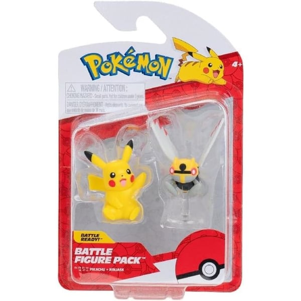 Pokémon - Set med 2 kampfigurer Ninjask och Pikachu