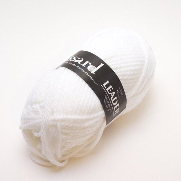 Plassard - Garnboll Leader 010 Vit