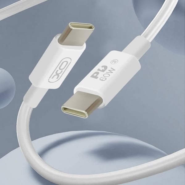 USB-C Väggladdare - XO - 20W - Kompakt - Kabel Inkluderad - Överspänningsskydd