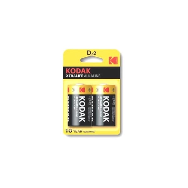 KODAK Set med 2 alkaliska batterier XTRALIFE LR20/D - 1,5V