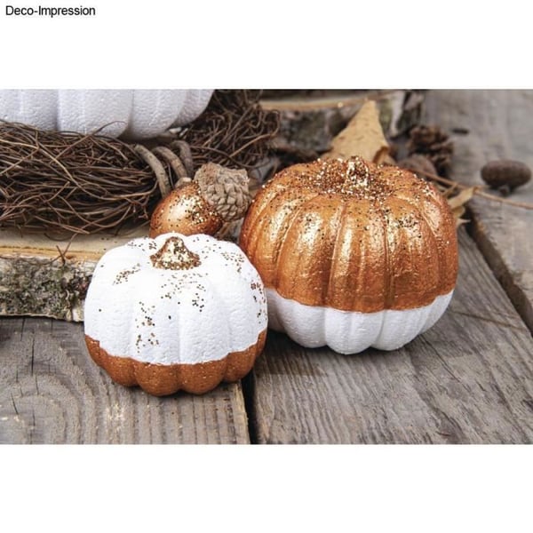 Dekorativa objekt - RAYHER - Styrofoam pumpor - Gul - 1 styck 7x6cm - 2 stycken 5,5x4cm