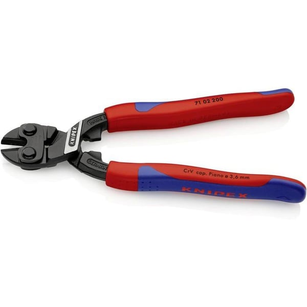 KNIPEX bultsaxar - Kompakt 200 mm - Krom-vanadinstål - Exakt skärning - Diameter upp till 5,2 mm