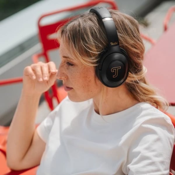 Bluetooth-hörlurar - Teufel - REAL BLUE PRO - Aktiv brusreducering - Batteritid 44h - Svart