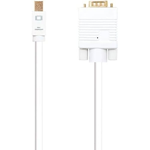 Konverteringskabel - NANO CABLE - mini DisplayPort till VGA - 3.0 m - Vit - VGA-kontakt