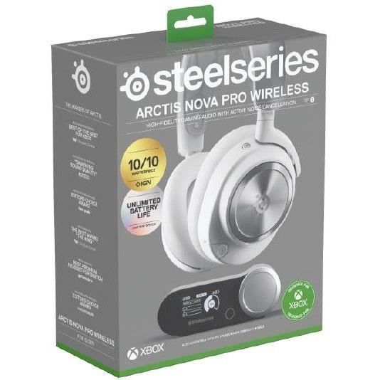 Trådlöst spelheadset - STEELSERIES - Arctis Nova Pro X - Vit