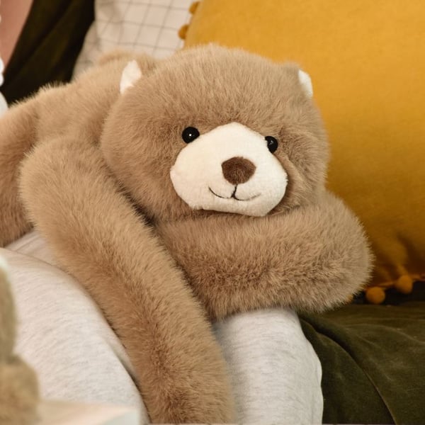 Peluche - Berättelse om Björnar - Viktsatt brun björn - 40 cm - För baby - Unisex
