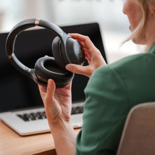 Bluetooth-hörlurar - Teufel - REAL BLUE PRO - Aktiv brusreducering - Batteritid 44h - Svart
