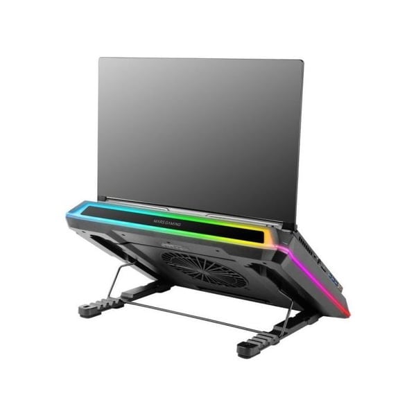 Mars Gaming Mnbc-ultra Bas Kylare och Ställ för Bärbara Datorer Upp till 18" Rgb 5 Positioner Svart