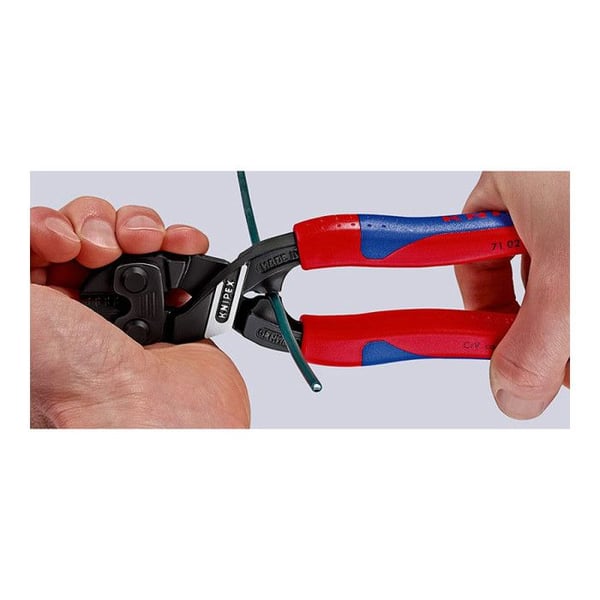 KNIPEX bultsaxar - Kompakt 200 mm - Krom-vanadinstål - Exakt skärning - Diameter upp till 5,2 mm