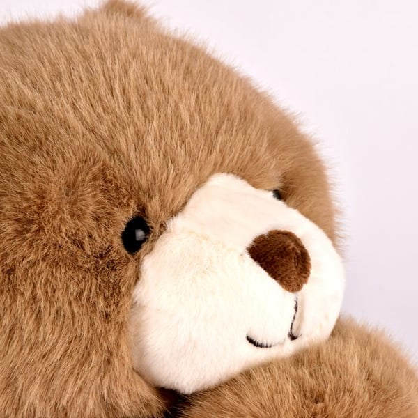 Peluche - Berättelse om Björnar - Viktsatt brun björn - 40 cm - För baby - Unisex