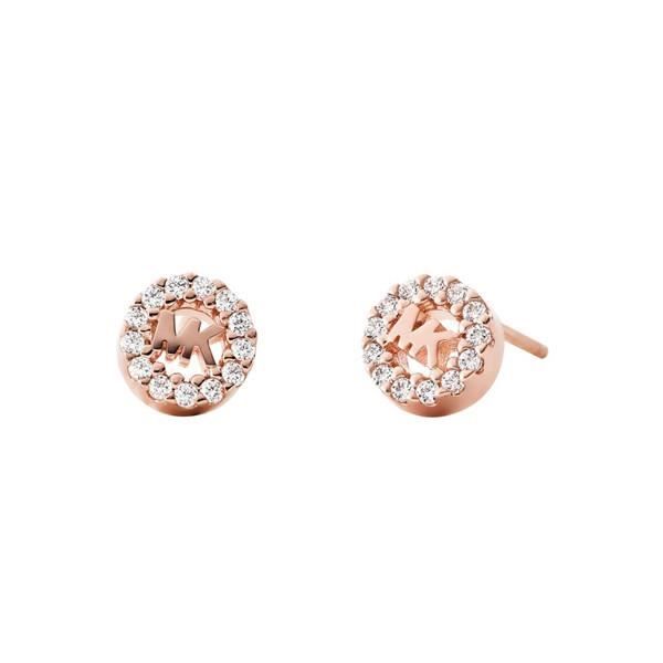Ørering - MICHAEL KORS - MK LOGO STUD - Rosaguld - Kvinde - Stud - Pind