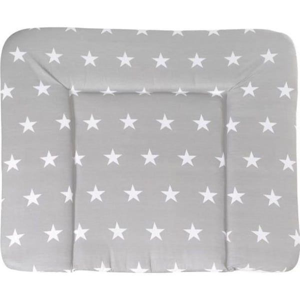 PU-belagd skötunderlägg 'Little Stars' - ROBA - 85x75 cm - Stars Grey