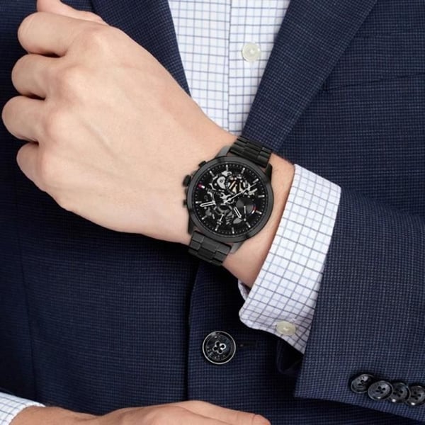 Tommy Hilfiger klocka 1710478 – Sportig och Elegant Design, Armband i Rostfritt Stål, Kvarts