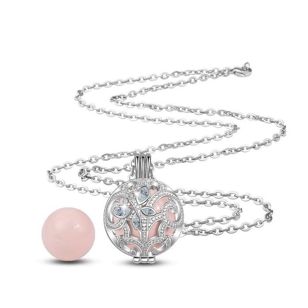 Graviditetsboll iris och fjäril i rosa kristaller