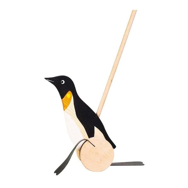 Penguin Push Toy - Goki - Blandat - Barn