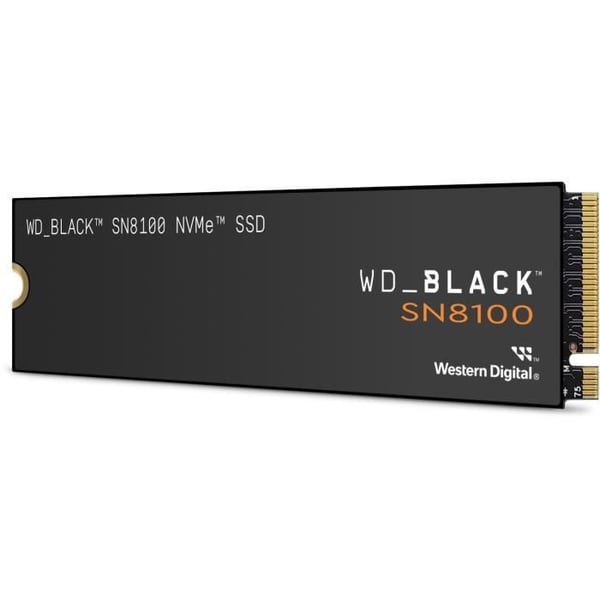 WESTERN DIGITAL - WDS100T1X0M - Intern SSD - Svart - SN8100 - NVMe - 1 To