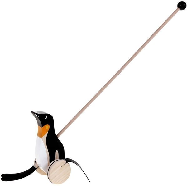 Penguin Push Toy - Goki - Blandat - Barn