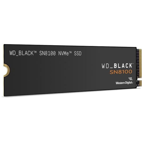 WESTERN DIGITAL - WDS100T1X0M - Intern SSD - Svart - SN8100 - NVMe - 1 To