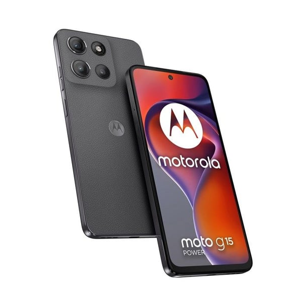 Smartphone Android - MOTOROLA - Moto G15 Power - 8 GB RAM - 256 GB lagring - Vattentålig IP54 - Batteri 6000 mAh