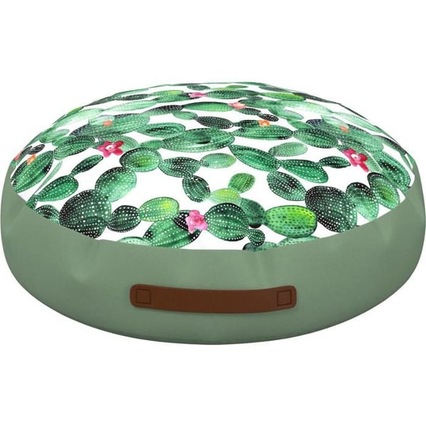 Trädgårdskudde - SUN - COSMA - 60x60 cm - Blommig - Grön, Vit, Röd