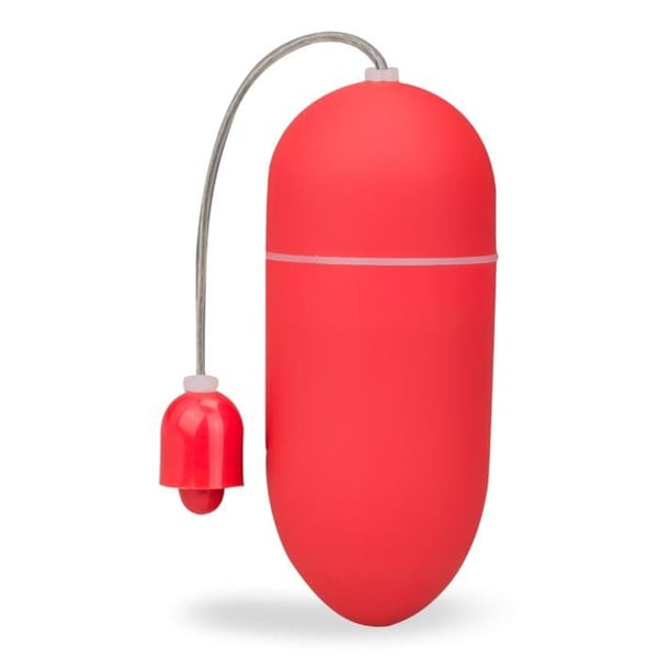 Vibrerande ägg Wiggle - L - Fjärde vibrator för par - Röd