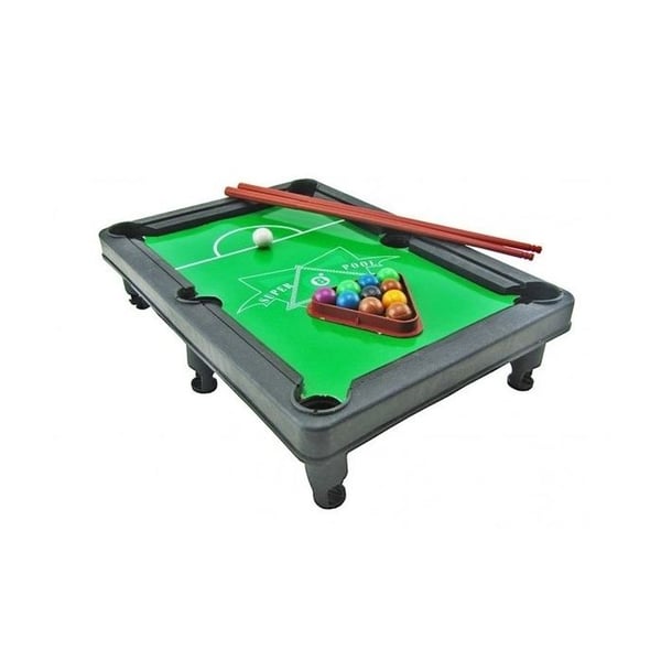 Billiardspel - EUROWEB - Miniatyr 27 cm - 2 köer - 11 bollar - För barn från 3 år