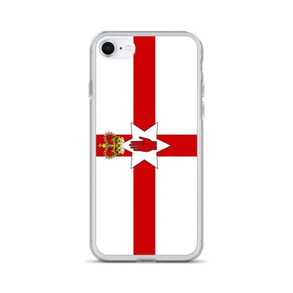 Mobilskal – Nordirlands flagga – Kompatibel med iPhone 6S – Mjuk skydd – Slitstark och stötabsorberande – Silikon – Pixelforma