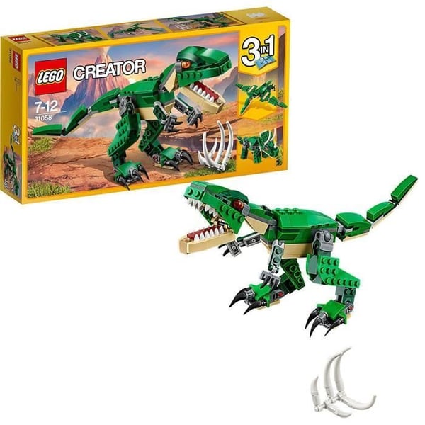 LEGO® Creator 3-i-1 31058 Hård dinosaurie, byggleksak, dinosauriefigur