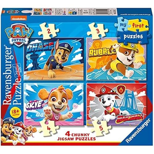 Pussel för småbarn - RAVENSBURGER - Mitt Första Pussel - 4 pussel 2/3/4/5 bitar - FSC - Från 18 månader