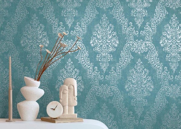 Non-woven tapeter - blå - barock - Mönstrade tapeter - Pure Elegance - A.S