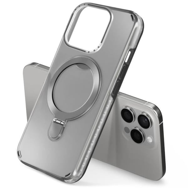 Coque MagSafe för iPhone 13 Pro Max Stöttålig med Fällbart Stöd Svart