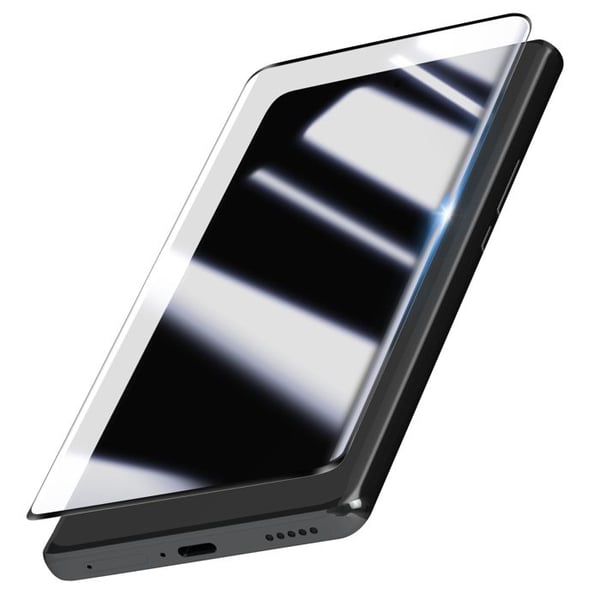 Härdat glas för Honor Magic 6 Lite 5G, repavvisande, 3D böjd, svart Härdat glas för Honor Magic 6 Lite 5G, repavvisande, 3D böjd, svart