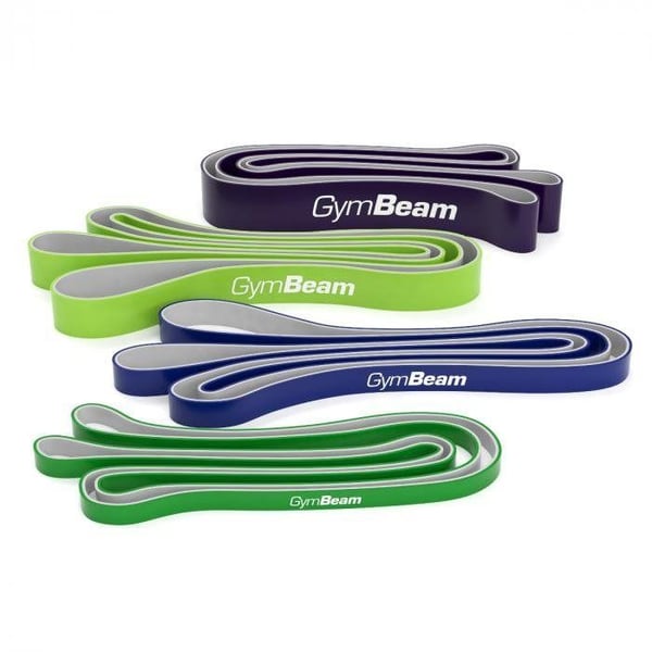 Träningsgummi - GYMBEAM - DuoBand - Motstånd 9 till 54 kg - Längd 208 cm - 4 förlängningar