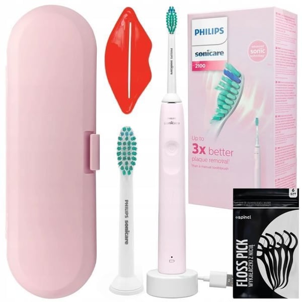 Sonic tandborste - Philips - Sonicare 2100 HX3651 11 - 2 munstycken - USB - Batteritid 14 dagar