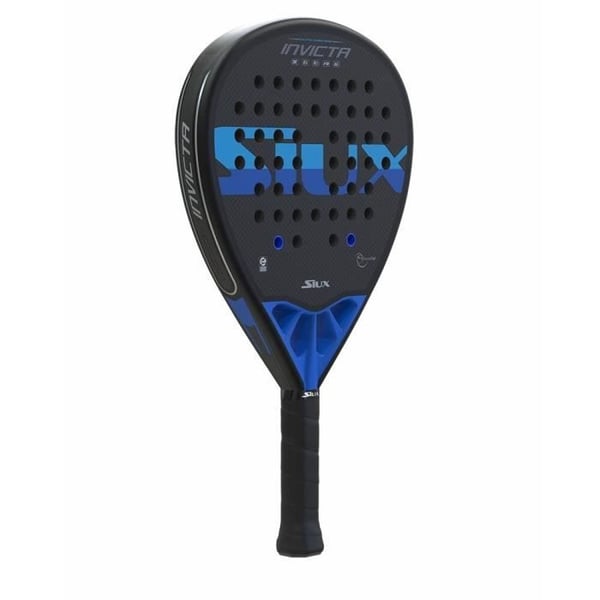 Siux Padel Invicta 2023 padelracket - svart/blå - TU - diamantform - 3K kolfiber - EVA Soft