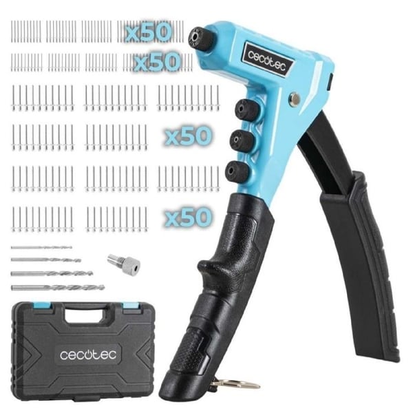 Manuell nitarmaskin Cecotec FixerForce 4000 Fullutrustad, verktygsfritt justering, inkluderar 4 munstycken i olika storlekar