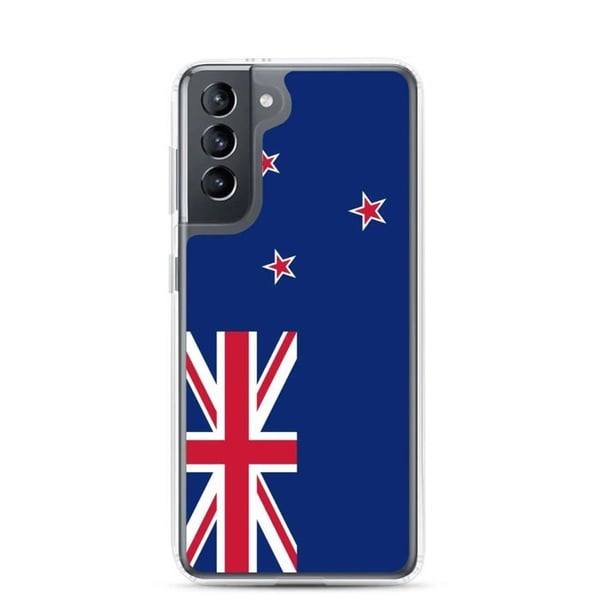 Mobilskal - Samsung - Galaxy S21 Plus - Nya Zeeland Flagga - Mjuk - Flerfärgad