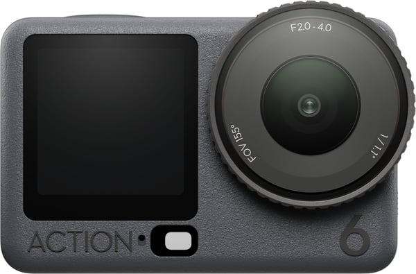 Sportkamera - DJI - Osmo Action 6 Standard Combo - Fyrkantig sensor 1/1,1" - Batteritid 4 h - Lagring 50 Go - Vattentålig upp till 20 m