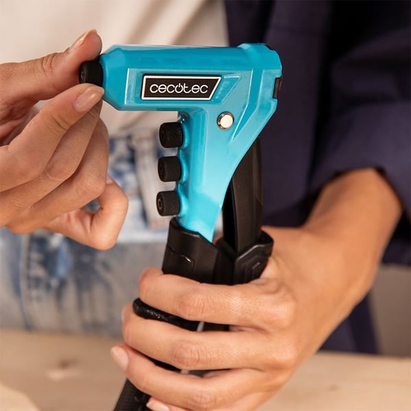 Manuell nitarmaskin Cecotec FixerForce 4000 Fullutrustad, verktygsfritt justering, inkluderar 4 munstycken i olika storlekar