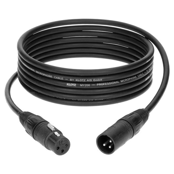 Klotz Kabel M1 Pro XLR hane/hona Neutrik KMK, 2m Mikrofonkabel
