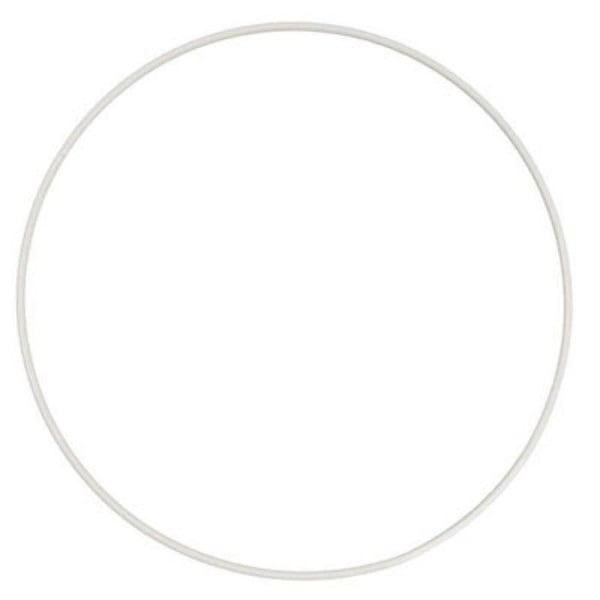 Graine Créative - Ställning för lampskärm cirkel Rilsan Diameter 40 cm vit