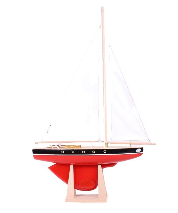 Maison Tirot - Segelbåt Le Tirot röd 40cm - TIROT