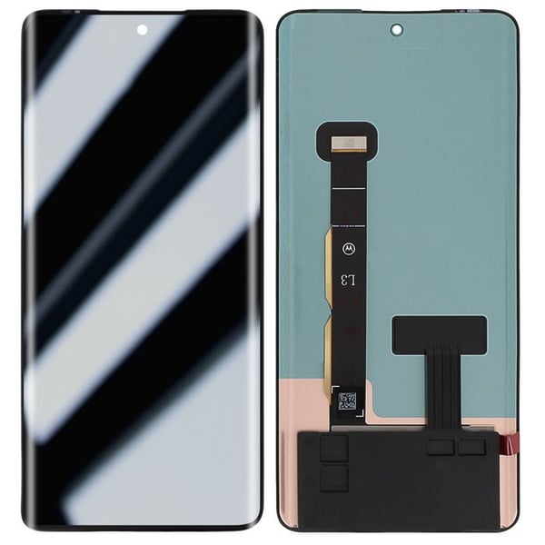 LCD-skärm och pekglas för Motorola Edge 40 Without Frame Relife Svart