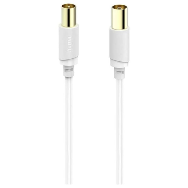 Antenkabel, hane - hona, guld, 3,0 m, 120 dB