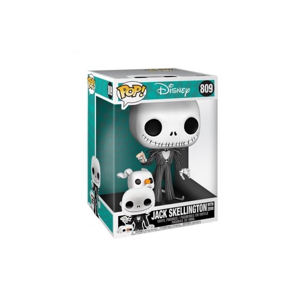 Samlarfigur - FUNKO_POP - Jack med Zero - Flerfärgad - The Nightmare Before Christmas - 10 tum